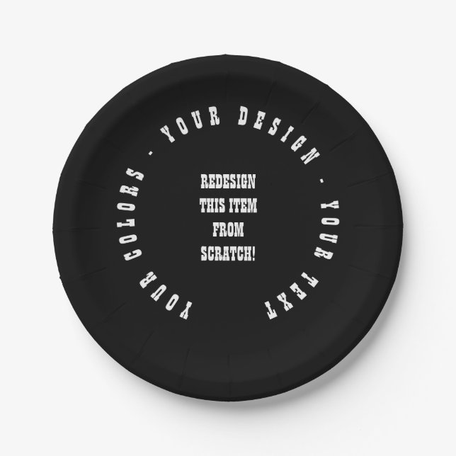 Create Your Own Paper Plates (Front)