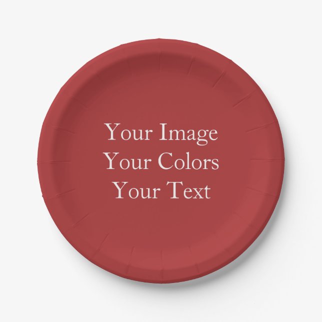 Create Your Own Paper Plates (Front)