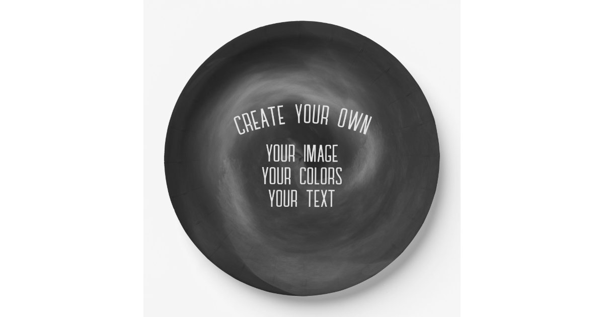 Create Your Own Paper Plates Zazzle
