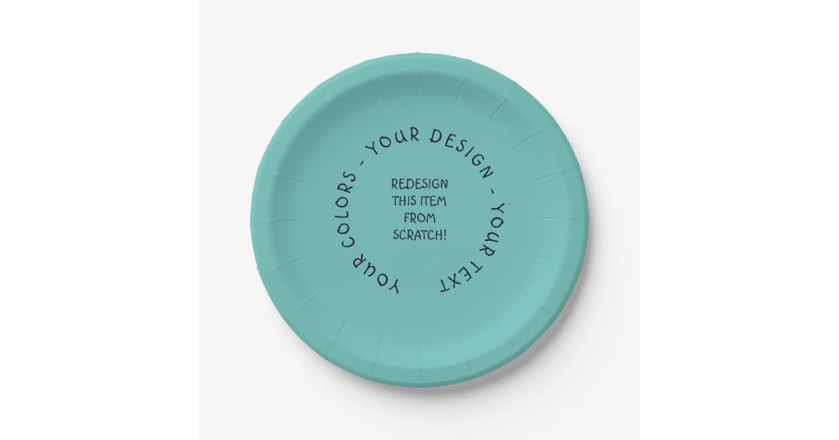 Create Your Own Paper Plates Zazzle