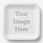 Create Your Own Paper Plates, 9" Square