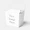 Create Your Own Paper Take Out Favor Box