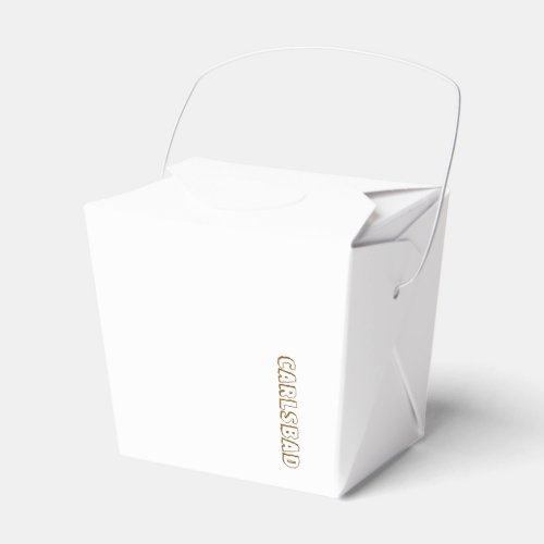 Create Your Own Paper Take Out Favor Box