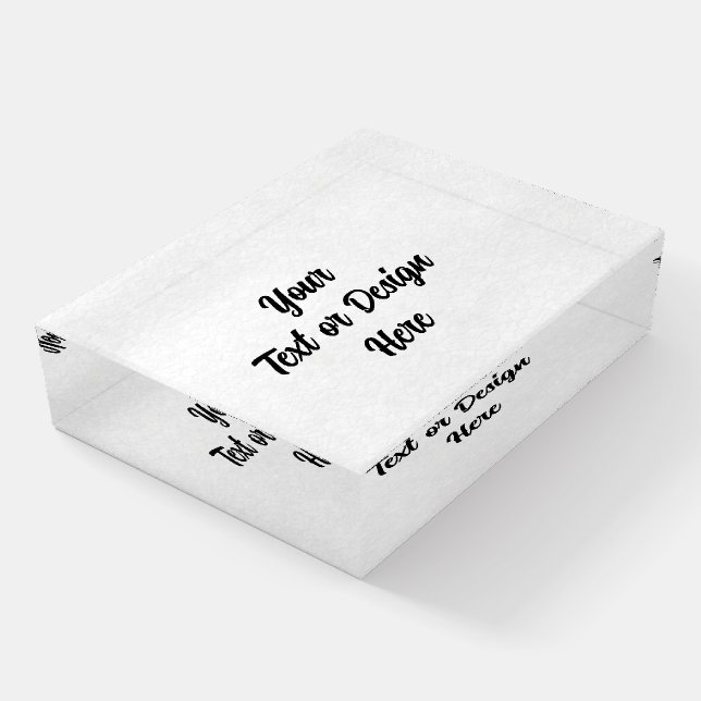 Create Your Own Paperweight (Angled)