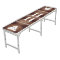 Create Your Own Party Rustic Dark Wood  Beer Pong 