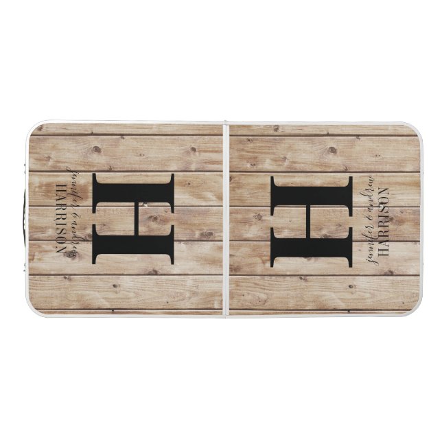 Create Your Own Party Rustic Light Wood Beer Pong Table (Top)