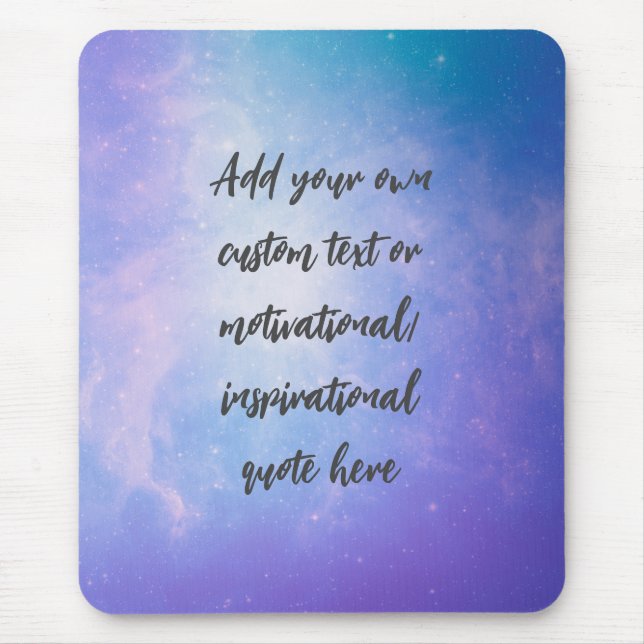 Create Your Own Pastel Motivational Quote Mouse Pad (Front)