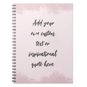 Create Your Own Pastel Motivational Quote Notebook