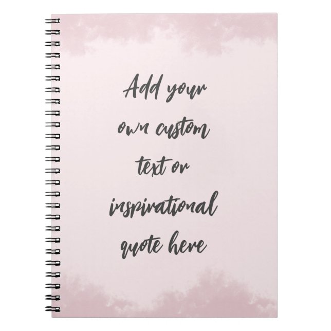 Create Your Own Pastel Motivational Quote Notebook (Front)