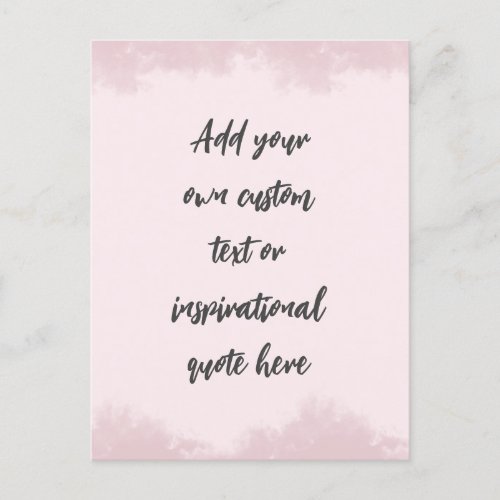 Create Your Own Pastel Motivational Quote Postcard