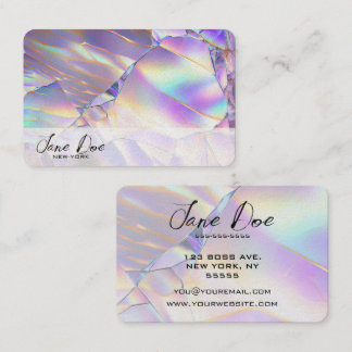 Create Your Own Pearl Pink Opal Business Card