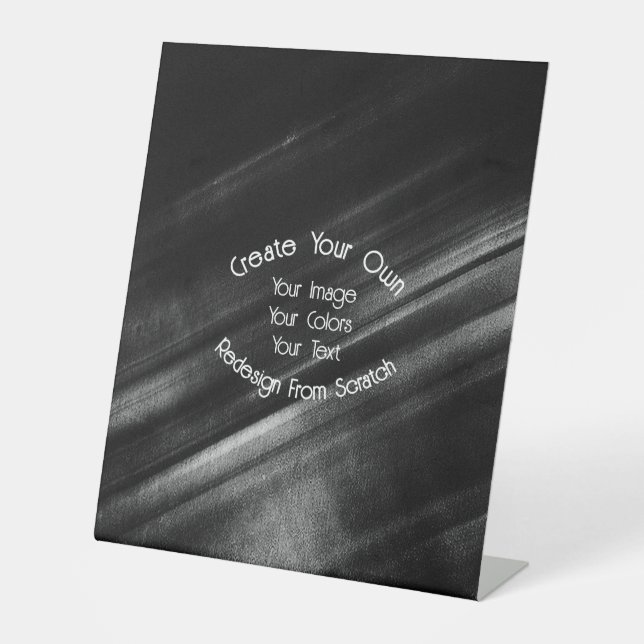 Create Your Own Pedestal Sign (Front)