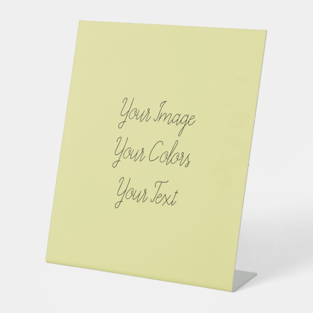 Create Your Own Pedestal Sign (Front)