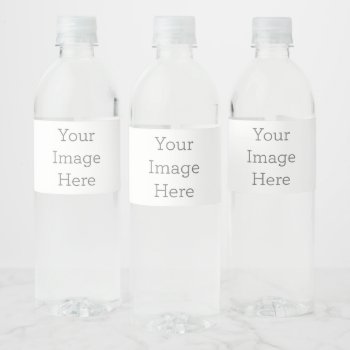 Create Your Own Peel-and-stick Water Bottle Label by zazzle_templates at Zazzle