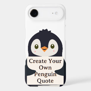 Create Your Own Penguin Quote iPhone 17 Air Case