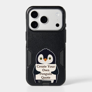 Create Your Own Penguin Quote iPhone 17 Pro Case