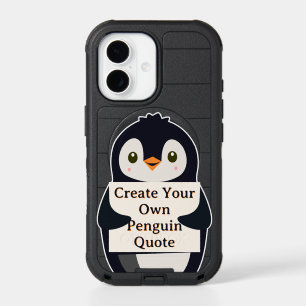 Create Your Own Penguin Quote iPhone 17 Case