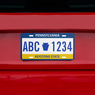 Create Your Own Pennsylvania State License Plate
