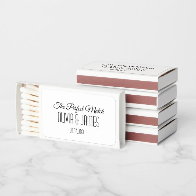 Create Your Own Perfect Match Favor Matchboxes (Stacked)