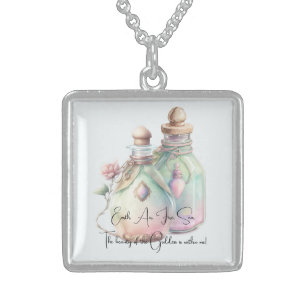 Create Your Own Perfume Bottles Sterling Silver Necklace
