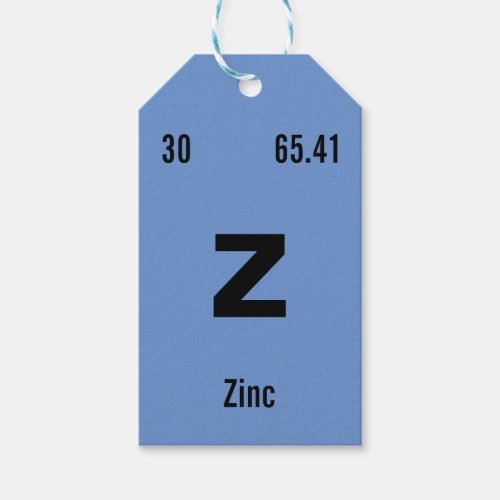 Create your own Periodic Table of the Elements Gift Tags