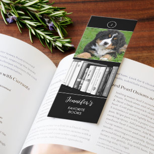 Create your own personal photo monogrammed bookmarks