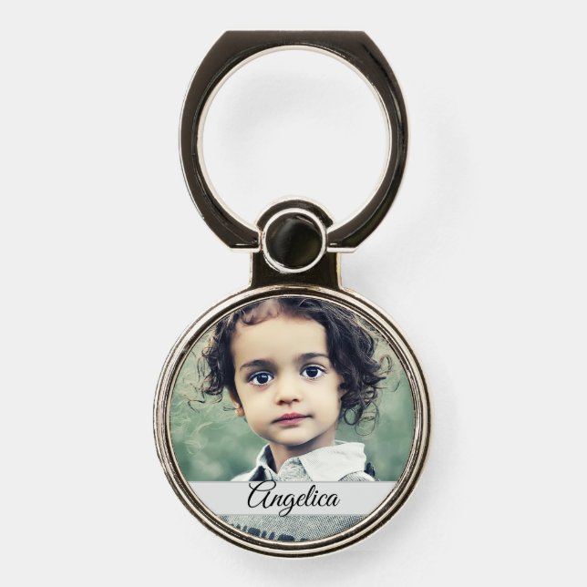 Create Your Own Personal Photo Phone Ring Stand (Front)