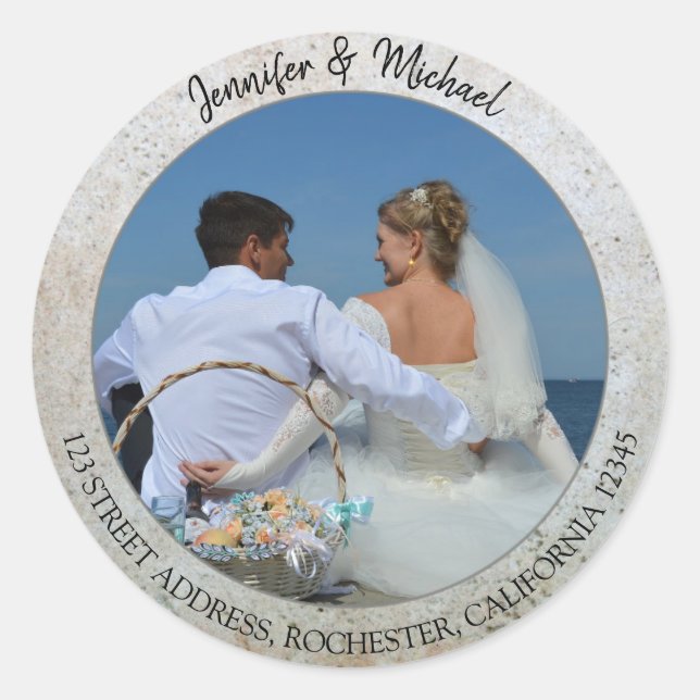 Create your own personal photo Wedding seals (Front)