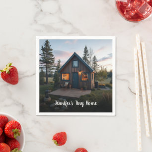 Create your own personal tiny home photo napkins
