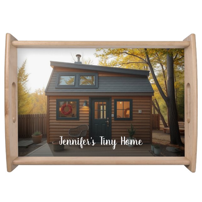 Create your own personal tiny home photo serving tray (Front)