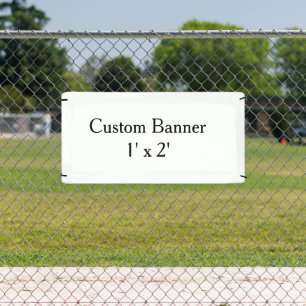 create your own personalise Vinyl 1' x 2'outdoor Banner