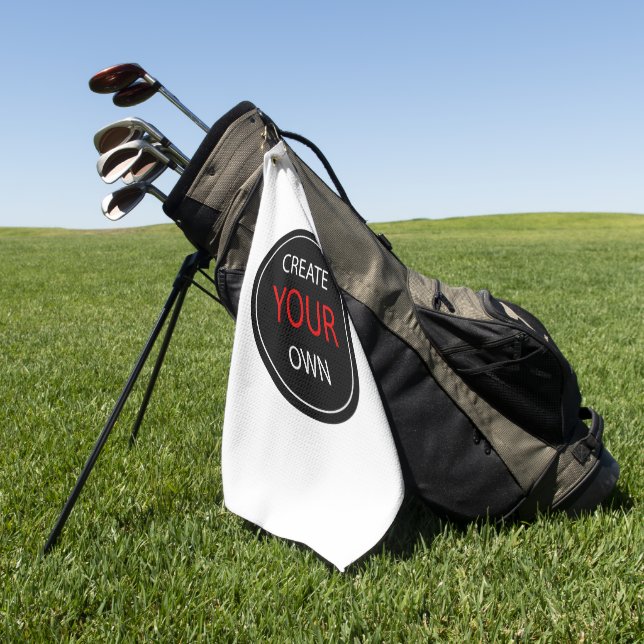 Create Your Own - personalised, branded / Custom Golf Towel (Green)