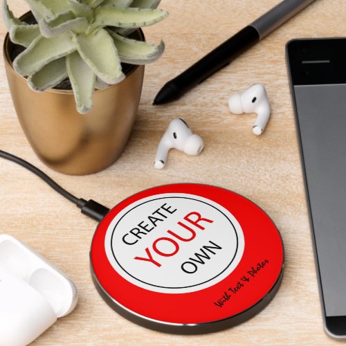 Create Your Own _ personalised branded  Custom Wireless Charger