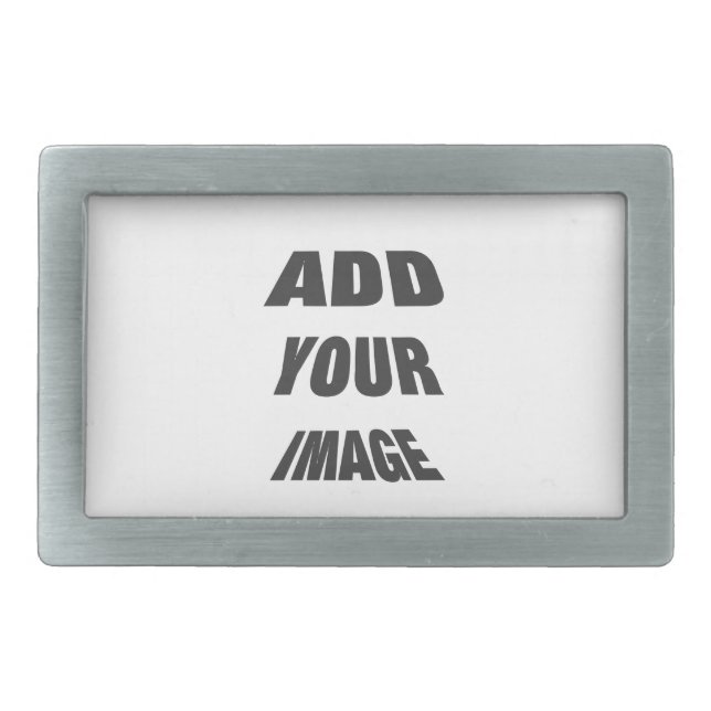 Create Your Own Personalised Rectangle Belt Buckle (Front)