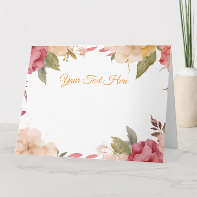 Create Your Own personalize Card (Front)