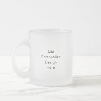 create your own personalize frosted glass coffee mug