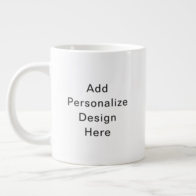 create your own personalize giant coffee mug (Left)