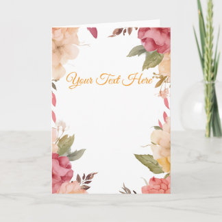 Create Your Own personalize Holiday Card