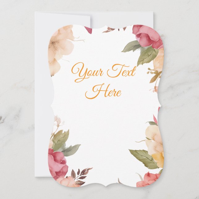Create Your Own personalize Holiday Card (Front)