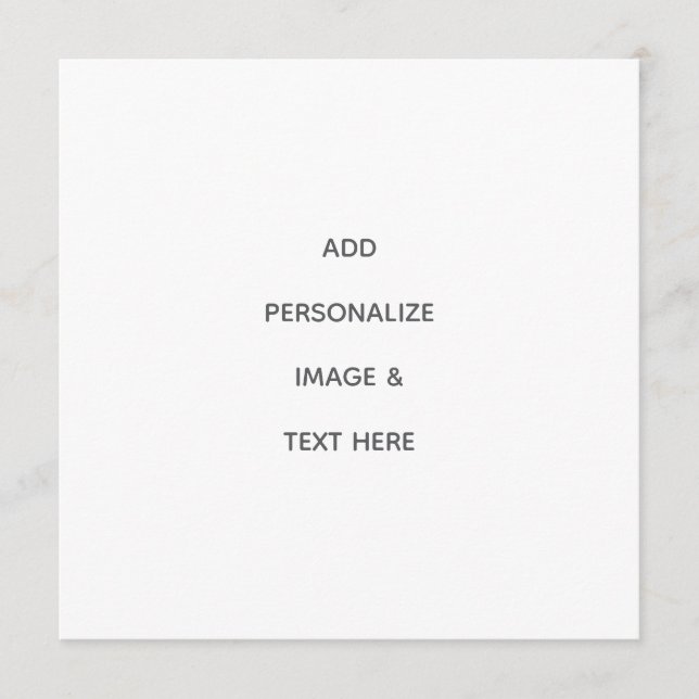 Create Your Own Personalize Menu (Front)
