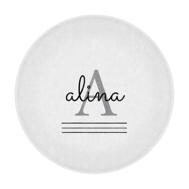 Create Your Own Personalize Monogram Cutting Board (Front)