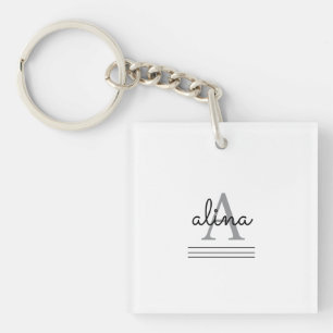 Create Your Own Personalize Monogram Keychain