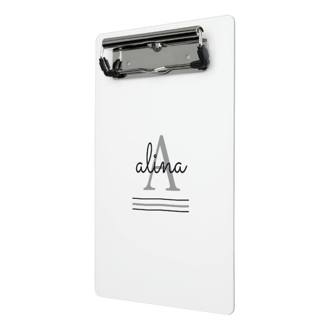 Create Your Own Personalize Monogram Mini Clipboard (Angled2)