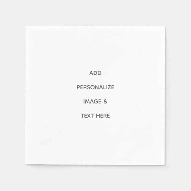 Create Your Own Personalize Napkins (Front)