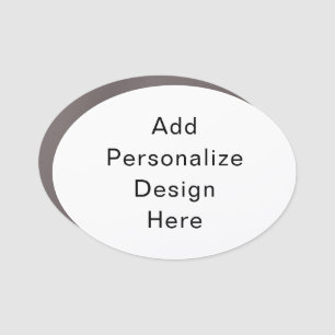 create your own personalize Oval Car Magnet
