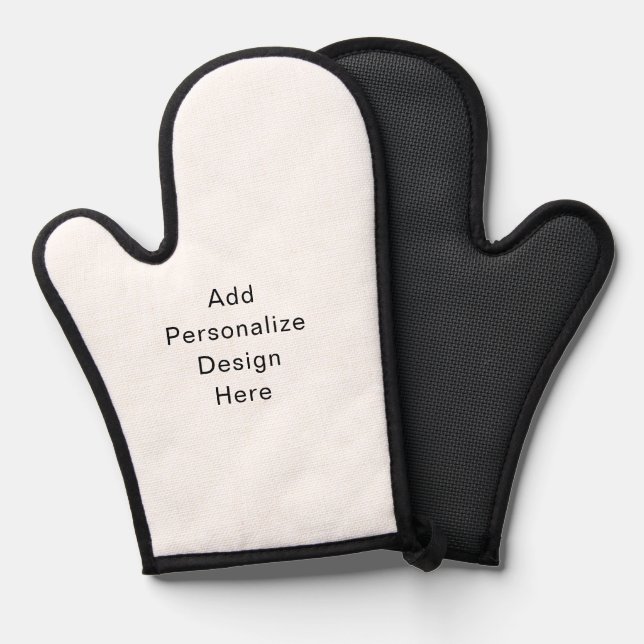 create your own personalize oven mitt (Front/Back)