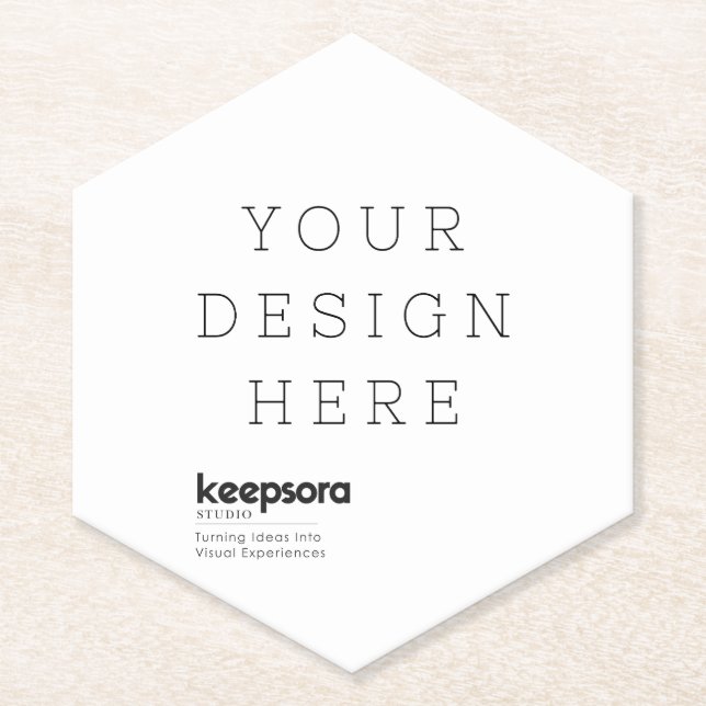 Create Your Own Personalize Paper Coaster (Front)