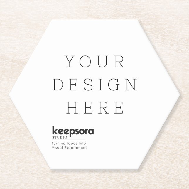 Create Your Own Personalize Paper Coaster (Front)