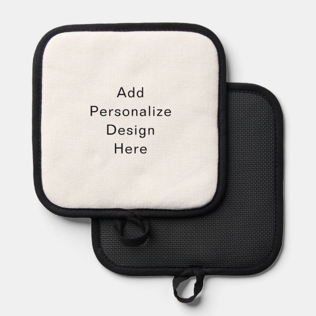 create your own personalize pot holder (Front/Back)