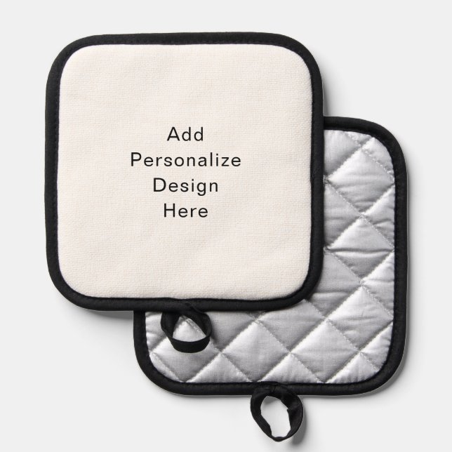 create your own personalize pot holder (Front/Back)